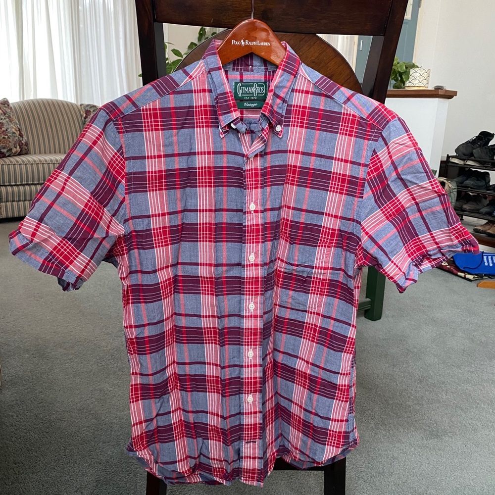 Gitman Bros Vintage Plaid Short Sleeve Shirt
